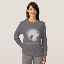 Lerne allein zu kämpfen – Löwe unter Mondlicht T-Shirt