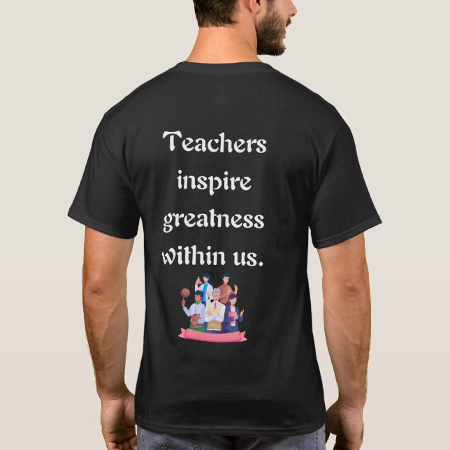 Lernen beginnt mit einem Lehrer T-Shirt (Rückseite)