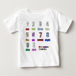 LERNEN DER ZAHLEN FUNTIME BABY T-SHIRT