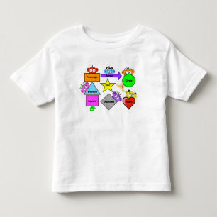 Lernen des Shirts: Formen mit der Peekaboo-Crew Kleinkind T-shirt