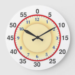 Lernen, die Zeit zu bestimmen Große Wanduhr