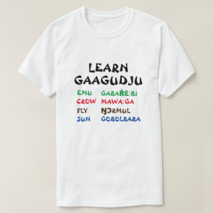 Lernen Gaagudju Emu, Crow, Fly, Sun T-Shirt