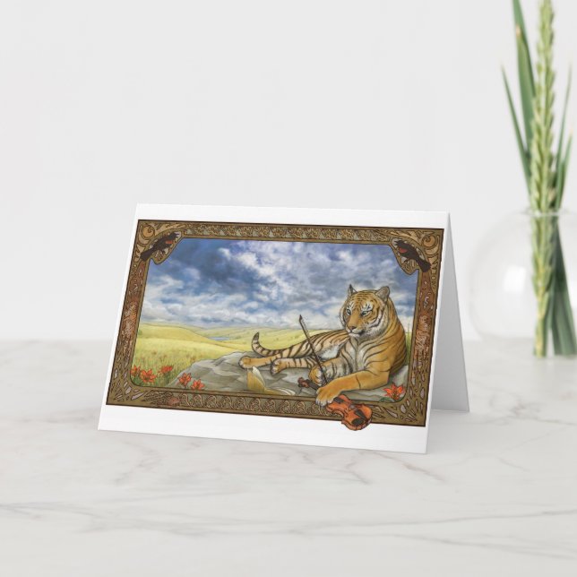 Lernen, Gruß-Karte zu spielen Karte (Vorderseite)