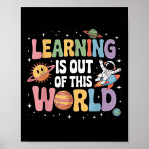 Lernen ist aus dieser Weltsolarsystem-Wissenschaft Poster