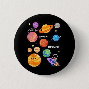 Lernen ist außerirdisch Weltraumwissenschaft Button