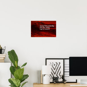 "Lernen, leben, Hoffnung" Inspiration Zitat Poster