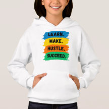 Lernen, Make, Hustle, Erfolg, motivierend Slogan