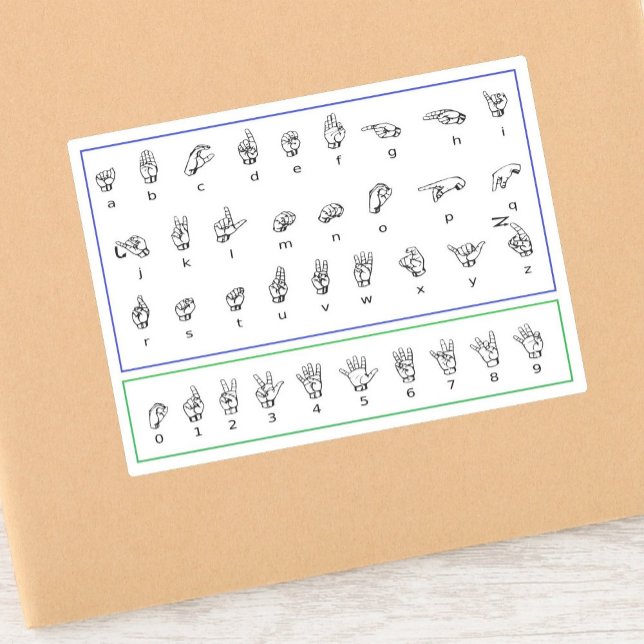 Lernen Sie ASL-Gebärdensprache, amerikanische Zahl Aufkleber (Deaf culture awareness
Creative writing with ASL
Practical ASL products)