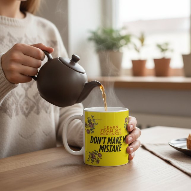 Lernen Sie aus meinem Fehler, meinen Fehler zu mac Kaffeetasse (Von Creator hochgeladen)