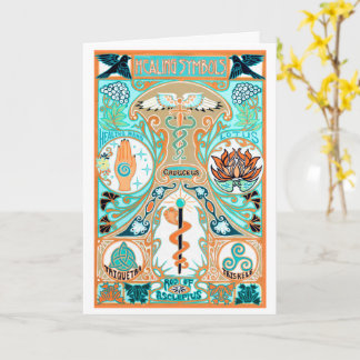 Lernen Sie bald heidnisch wiccan heilsamen Symbole Karte