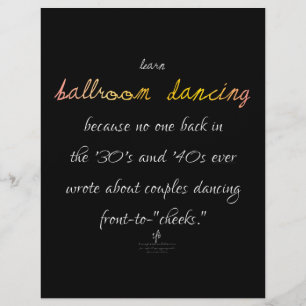 Lernen Sie Ballroom Tancing Cava Rosa Flyer