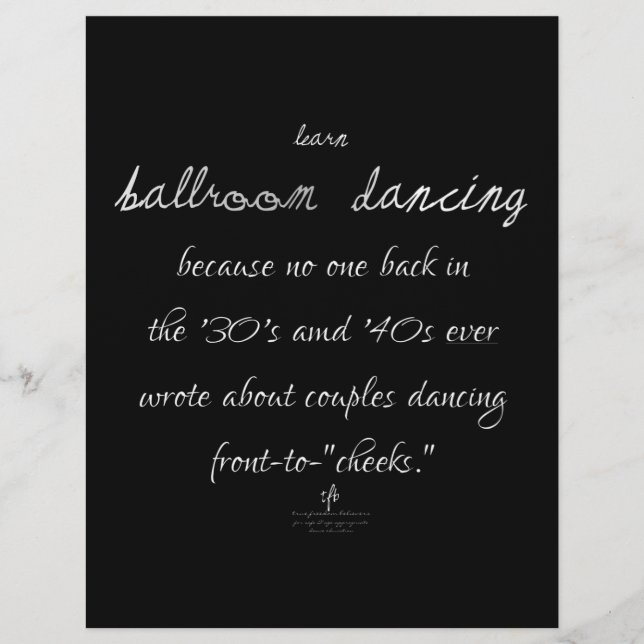 Lernen Sie Ballsaal tanzen Mex. Silber Flyer (Vorne)