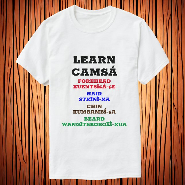 Lernen Sie Camsá - Fronhead Hair Chin Beard T-Shirt (Von Creator hochgeladen)