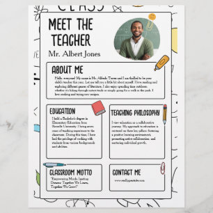 Lernen Sie den Lehrer von heute zurück zum Flyer d