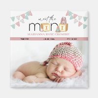 Lernen Sie den Mini Pink Baby Magnet