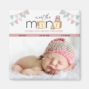 Lernen Sie den Mini Pink Baby Magnet