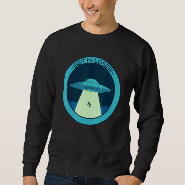 Lernen Sie die Alien des Ufo-Designs Sweatshirt (Vorderseite)