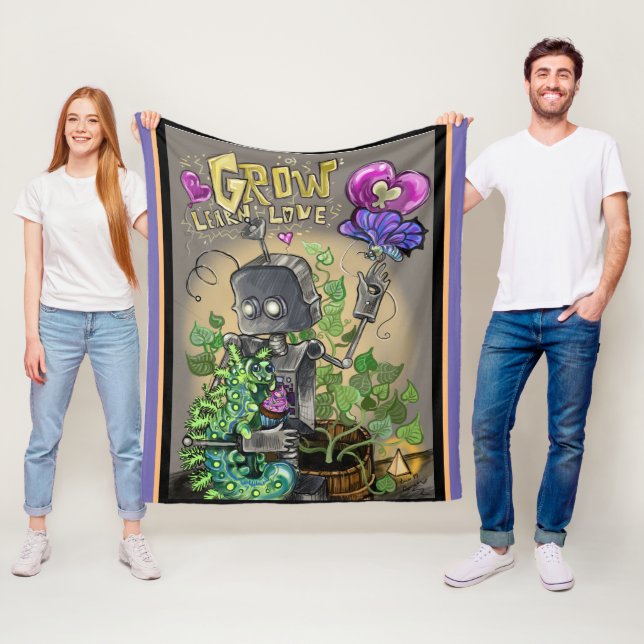 Lernen Sie Liebe Smooshie und Bloop Fleecedecke (Beispiel)