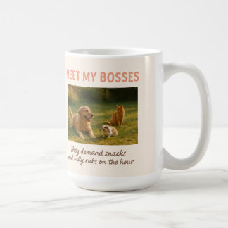Lernen Sie meine Bosse kennen - Funny Custom Pet F Kaffeetasse