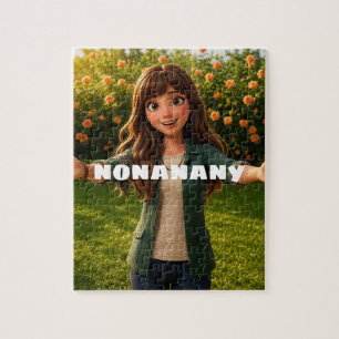 Lernen Sie Nona kennen: Die Hauptfigur als individ Puzzle