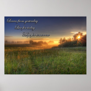 Lernen Sie vom Gestern..... Plakat