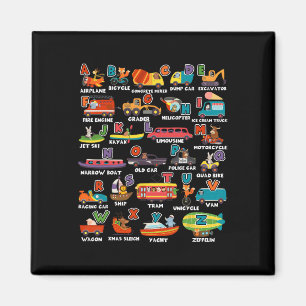 Lernen Transport Animal Letter Abcs Lehrer Magnet