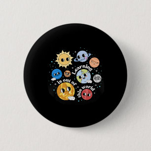 Lernen über das Sonnensystem ist außerirdische Wis Button
