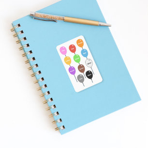 Lernen von Farben mit Ballons Aufkleber