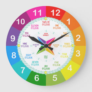 Lernen, Zeit zu erzählen, Lehrmittel Große Wanduhr