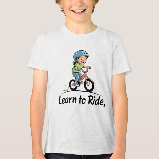 Lernen zu fahren Tri-Blend shirt (Vorderseite)