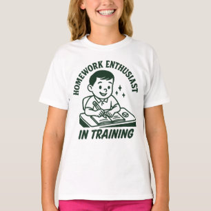 Lernender Enthusiast in Ausbildung Lustiges Schulh T-Shirt