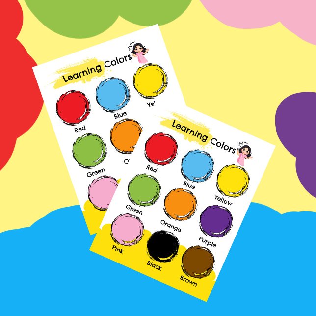 Lernposter für Farben Poster (Von Creator hochgeladen)