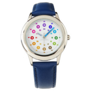 Lernuhr Geschenk für Kinder K24i-M5RB.WE Armbanduhr