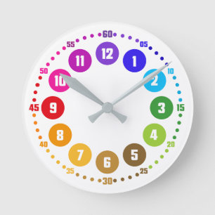 Lernuhr-Regenwache K12-AU-EU Runde Wanduhr