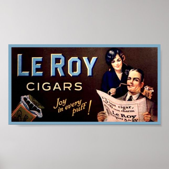 Leroy Cigars Poster (Vorne)