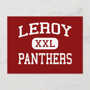 LeRoy - Panthers - Senior - Le Roy Illinois Postkarte