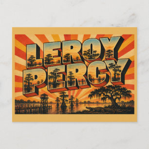Leroy Percy State Park MS Vintage Reise Kunst Postkarte