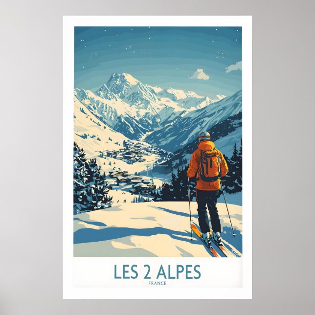 Les 2 Alpes Poster Frankreich 1 (Vorne)