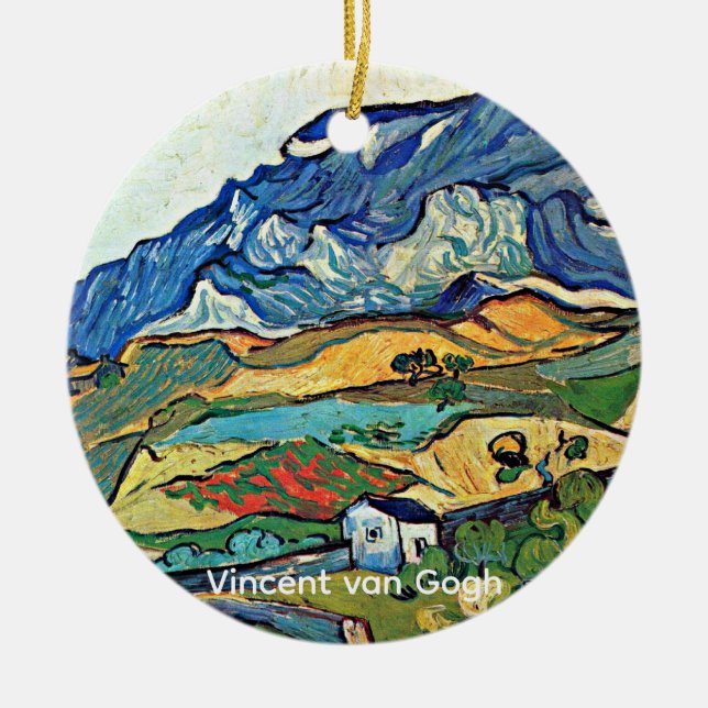 Les Alpilles Berglandschaft, Keramik Ornament (Vorne)