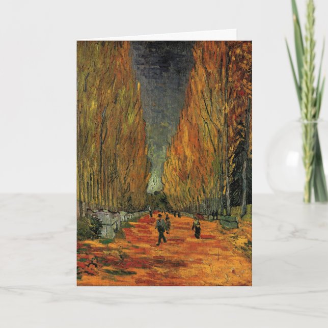 Les Alyscamps (Friedhof) von Vincent van Gogh Karte (Vorderseite)