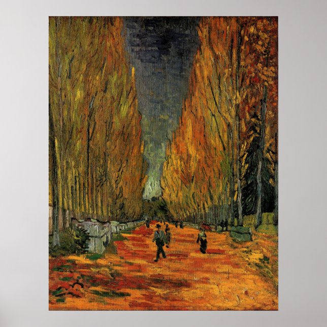 Les Alyscamps (Friedhof) von Vincent van Gogh Poster (Vorne)