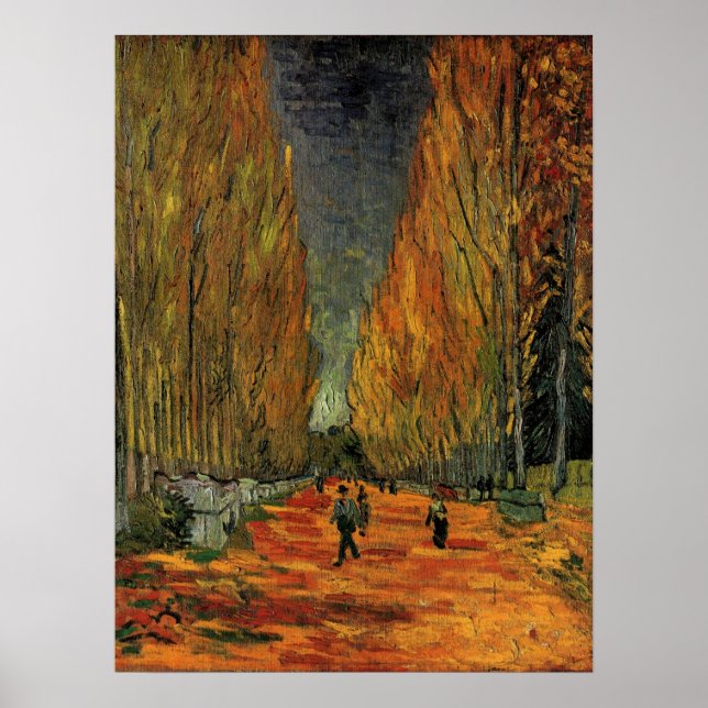 Les Alyscamps (Friedhof) von Vincent van Gogh Poster (Vorne)