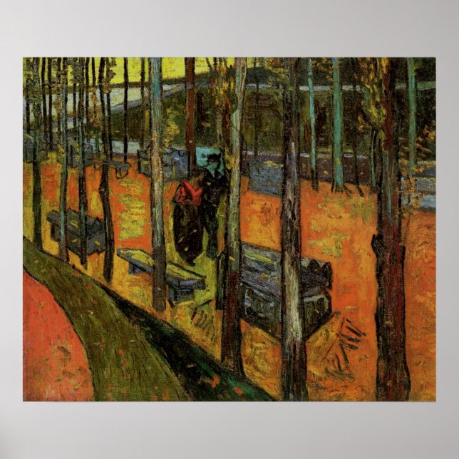Les Alyscamps (Friedhof) von Vincent van Gogh Poster (Vorne)