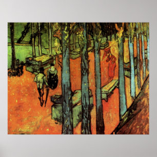 Les Alyscamps, Herbstblätter von Vincent van Gogh Poster