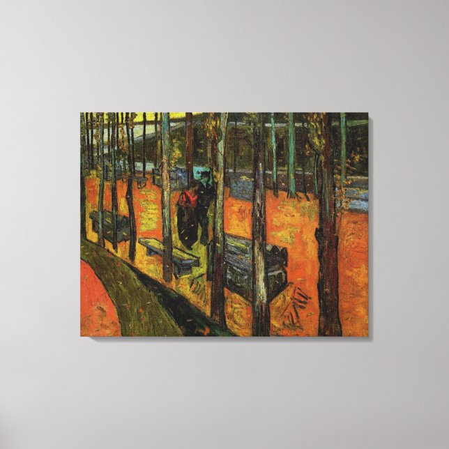 Les Alyscamps, Vincent van Gogh Leinwanddruck (Vorderseite)