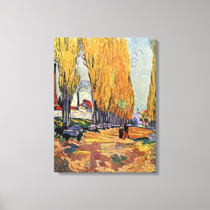 Les Alyscamps von Van Gogh. Herbstlandschaft Leinwanddruck