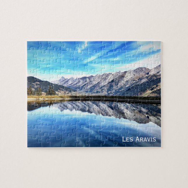 Les Aravis, Französische Alpen Puzzle (Horizontal)
