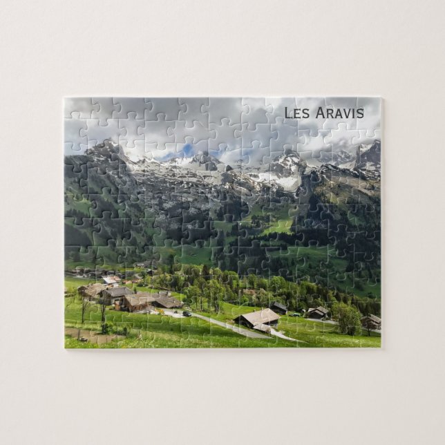 Les Aravis, Französische Alpen Puzzle (Horizontal)