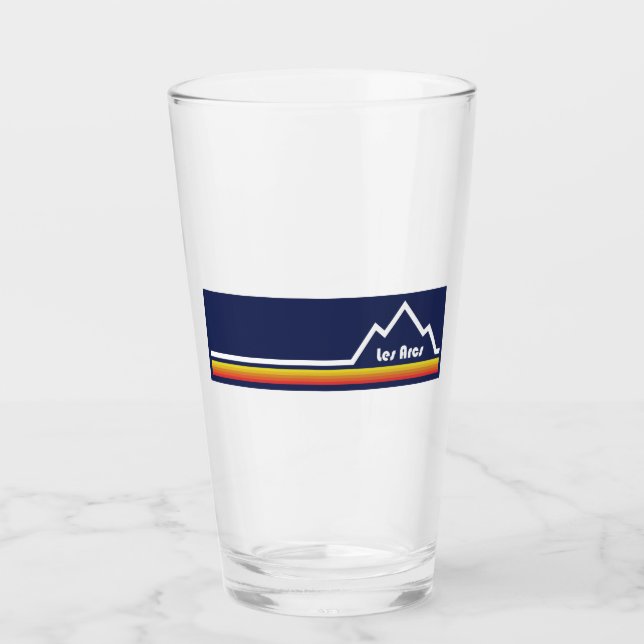Les Arcs France Glas (Vorderseite)