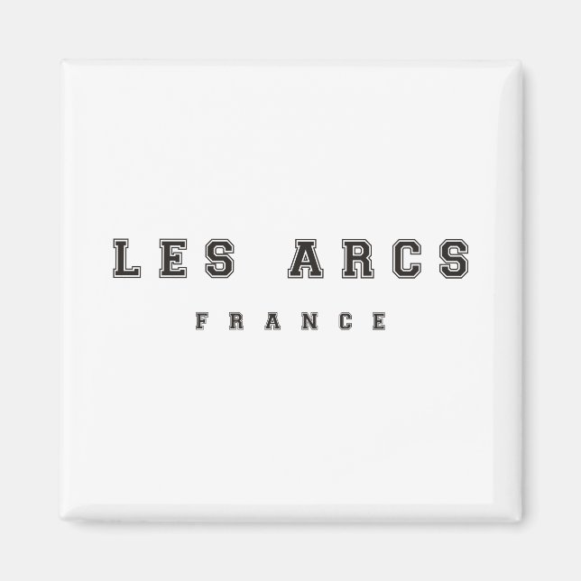 Les Arcs France Magnet (Vorne)